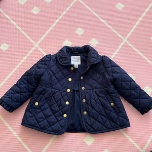 Janie & Jack quilted girls barn coat